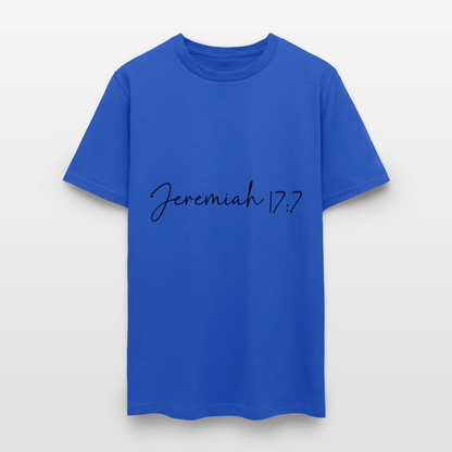 Jeremiah 17:7 - men's t-shirt - royal blue