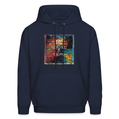Brick Wall Art - Men's Hoodie - navy