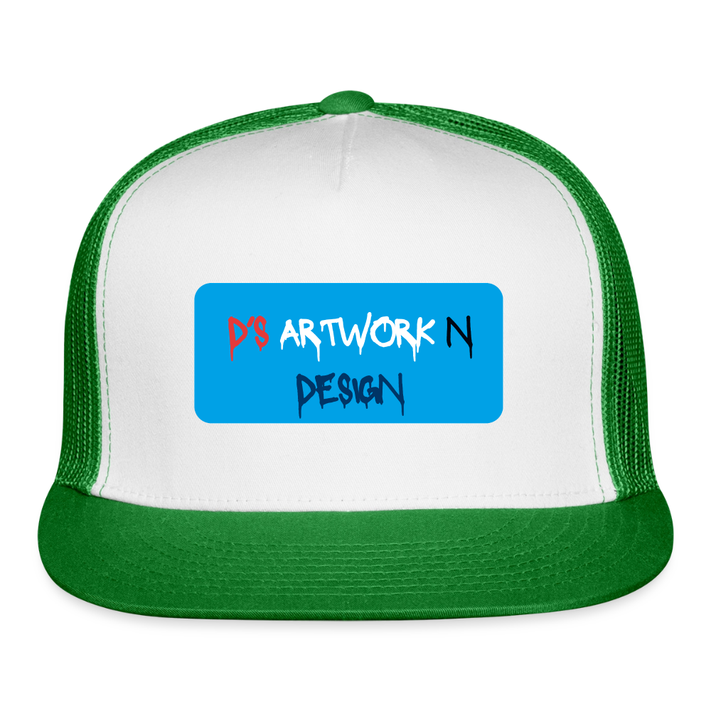 DS Graffiti - Trucker Hat - white/kelly green