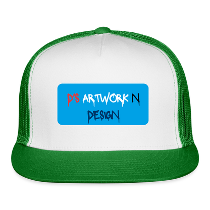 DS Graffiti - Trucker Hat - white/kelly green
