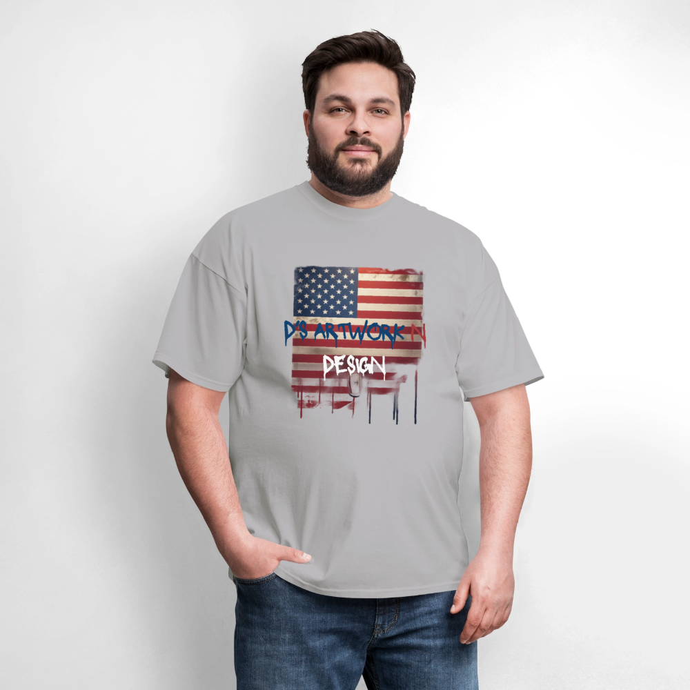 USA Drip Flag - Men's T-Shirt - rock