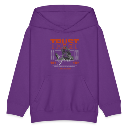 Trust God - Kids' Hoodie - purple