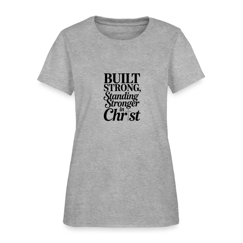 Strong in Christ  - Women's T-Shirt - heather gray