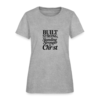 Strong in Christ  - Women's T-Shirt - heather gray
