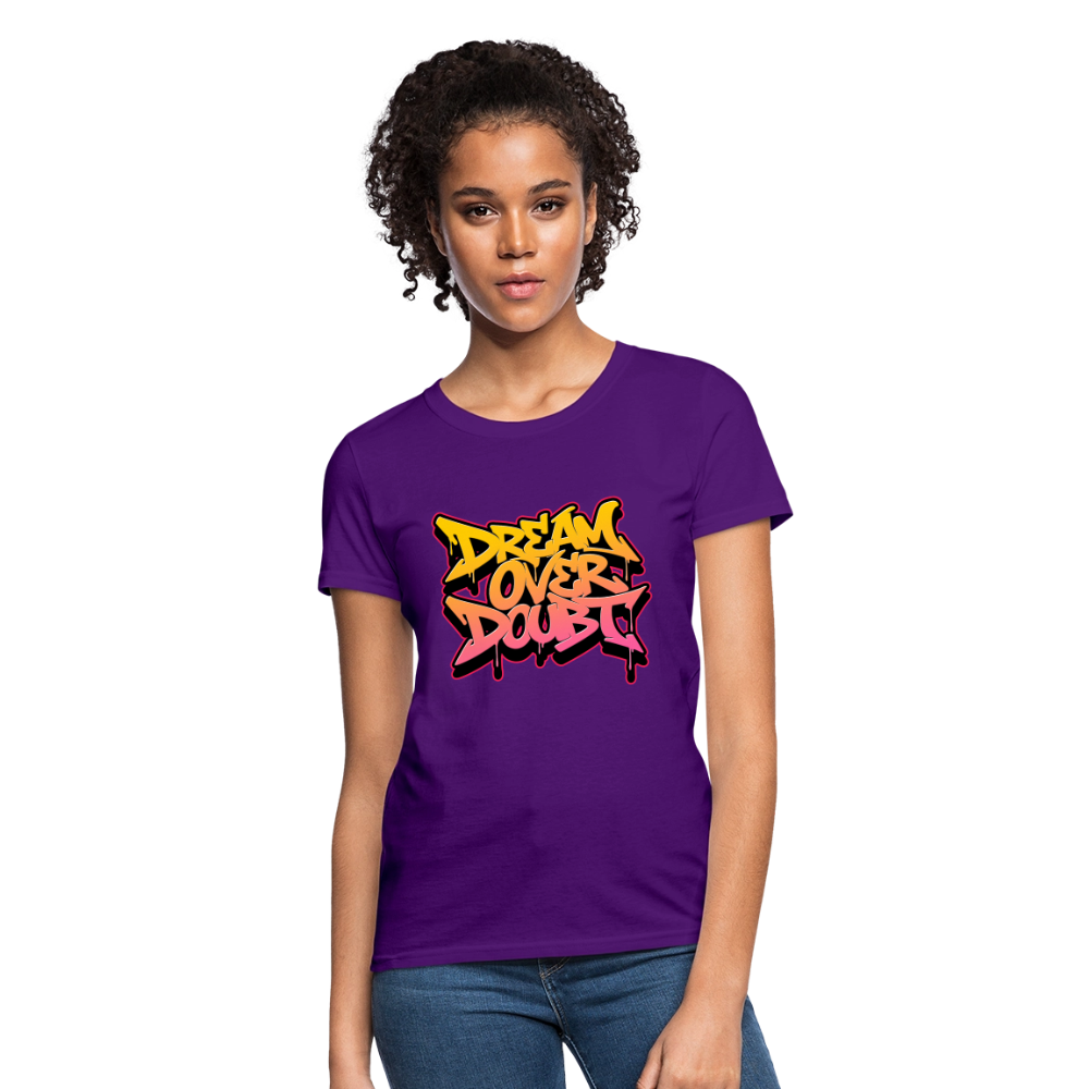 Drem Over Doubt - Graffiti Women's T-Shirt - purple