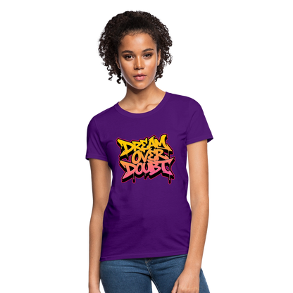 Drem Over Doubt - Graffiti Women's T-Shirt - purple