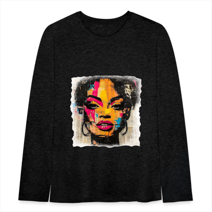 Pop Culture Woman 2 - Kids'  Long Sleeve T-Shirt - charcoal grey