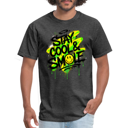Stay Cool - Graffiti Men's T-Shirt - heather black