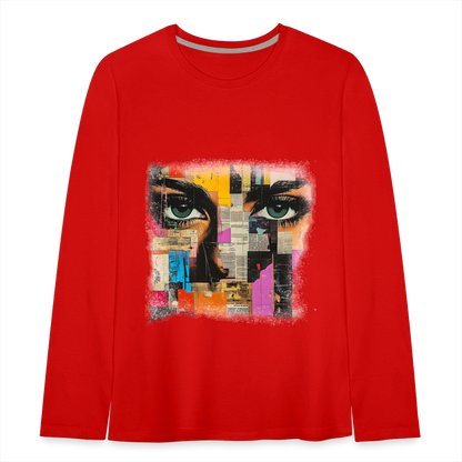 Pop Culture Woman 2 - Kids'  Long Sleeve T-Shirt - red