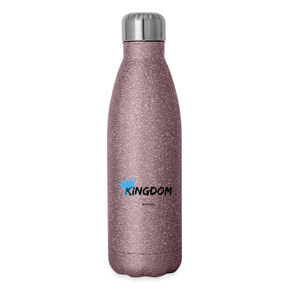Kingdom Business - Insulated Stainless Steel Water Bottle - pink glitter
