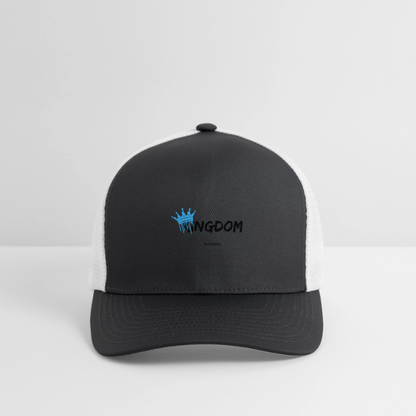 Kingdom Business - Flexfit Fitted Baseball Cap - dark gray/white