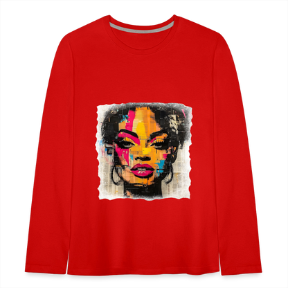 Pop Culture Woman 2 - Kids'  Long Sleeve T-Shirt - red