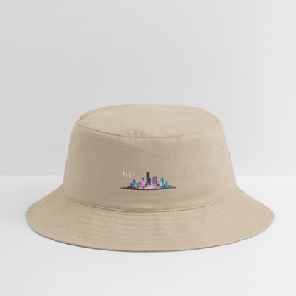 H-town Skyline - Bucket Hat - cream