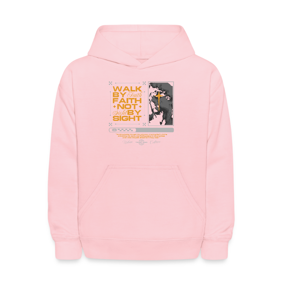 Walk By Faith - Kids' Hoodie - pink