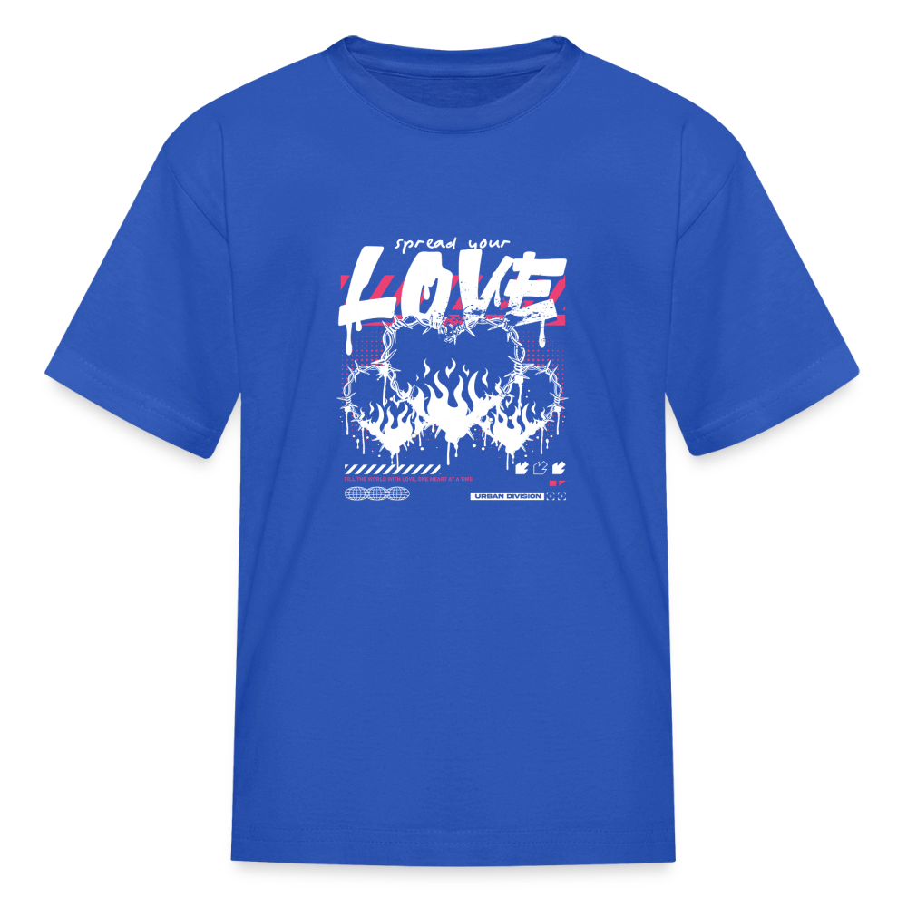 Spread Your Love - Kids' T-Shirt - royal blue