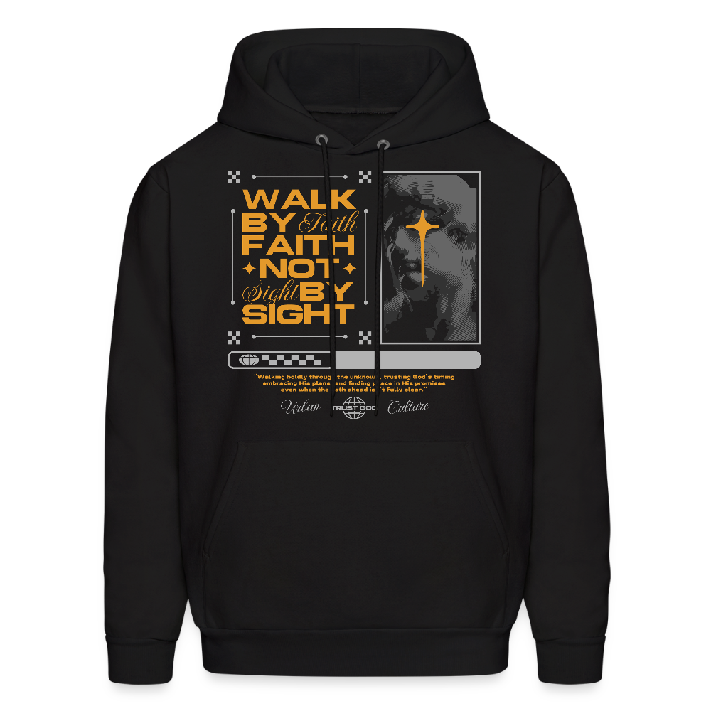 Walk By Faith - Men's Hoodie - black