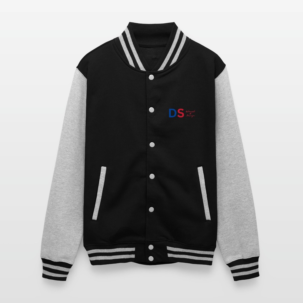 Trust god - Letterman Jacket - black/heather grey