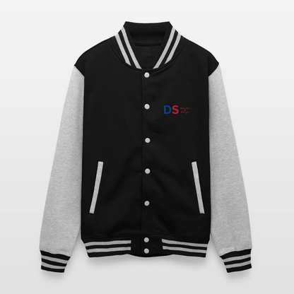 Trust god - Letterman Jacket - black/heather grey