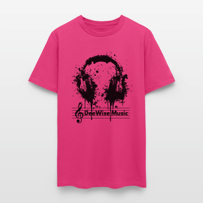 DeeWise Music - Headphones T-Shirt - fuchsia