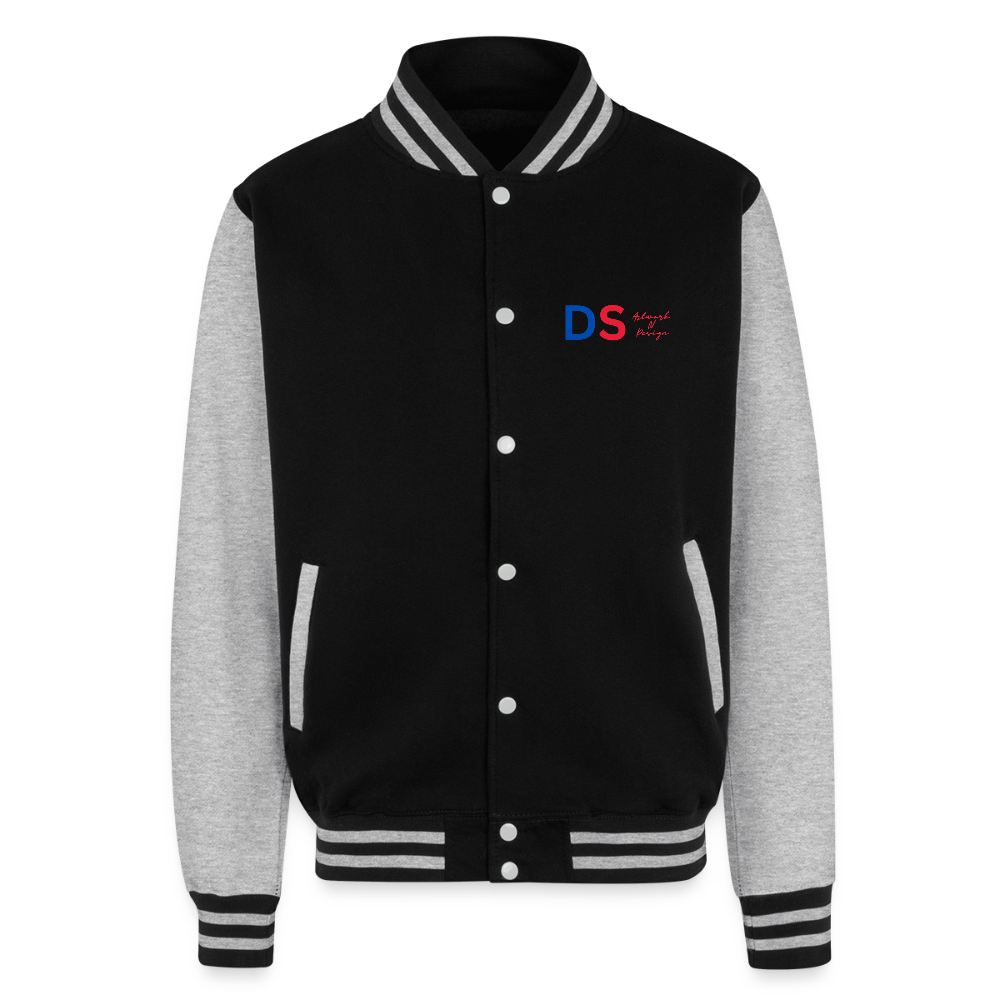 Walk By Faith - letterman Jacket - black/heather grey