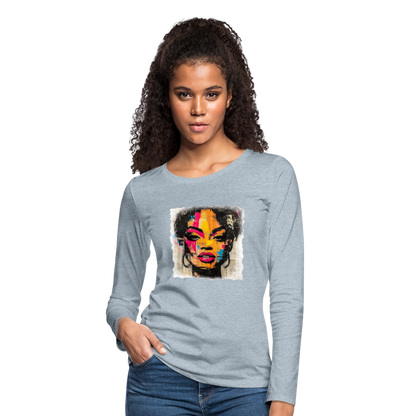 Pop Culture Women-2- Long Sleeve T-Shirt - heather ice blue
