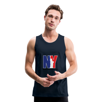 NY - Men’s Premium Tank - deep navy