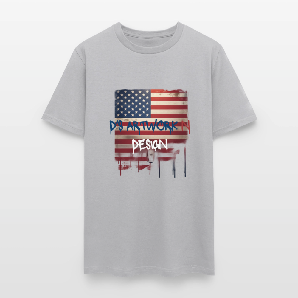 USA Drip Flag - Men's T-Shirt - rock