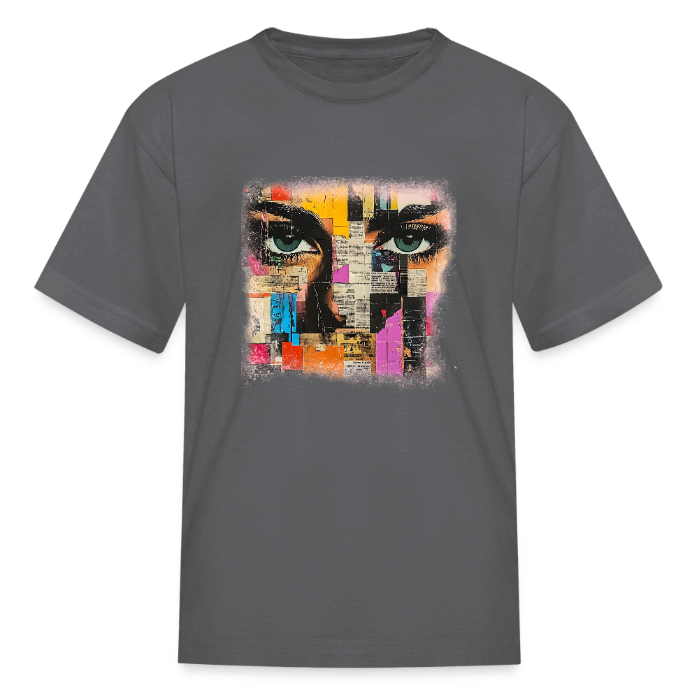 Pop Culture Woman 3 - Kids' T-Shirt - charcoal
