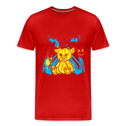Graffiti Bear - Men's Premium T-Shirt - red