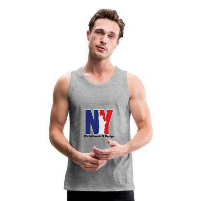 NY - Men’s Premium Tank - heather gray