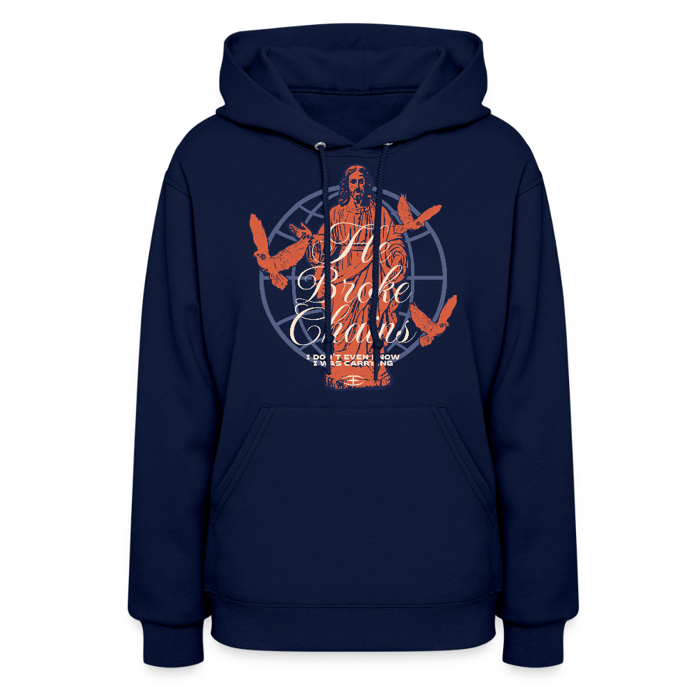 Broken Chains - Women's Hoodie - navy