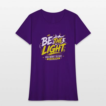 Be the Light -  Women's T-Shirt - purple