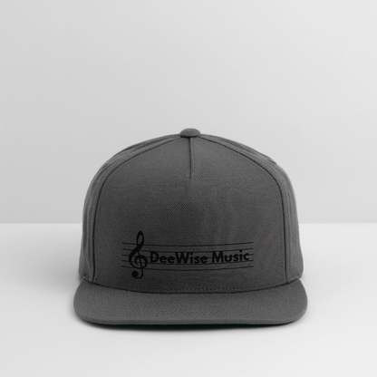 DeeWise Music - Snapback Baseball Cap - dark grey
