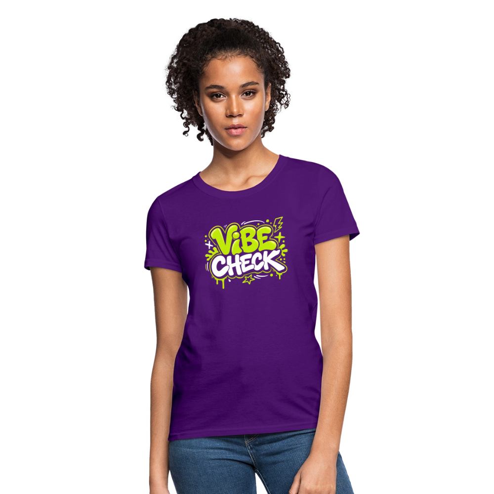 Vibe Check - Graffiti Women's T-Shirt - purple