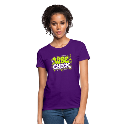 Vibe Check - Graffiti Women's T-Shirt - purple