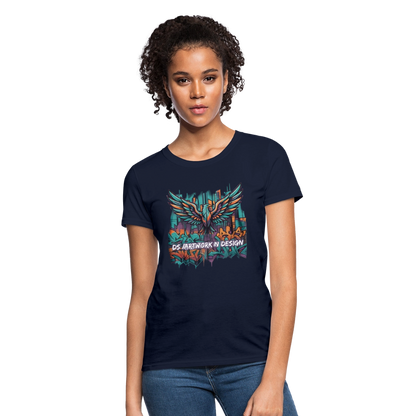 Graffiti Eagle - Women's T-Shirt - navy
