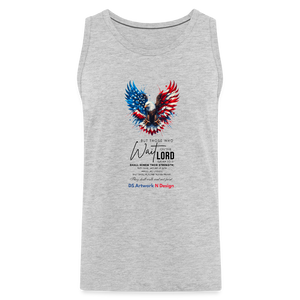 Mount on Eagles wings - Men’s Premium Tank - heather gray