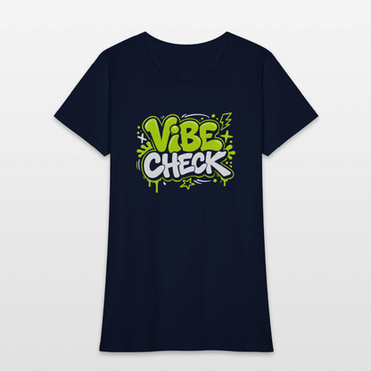 Vibe Check - Graffiti Women's T-Shirt - navy