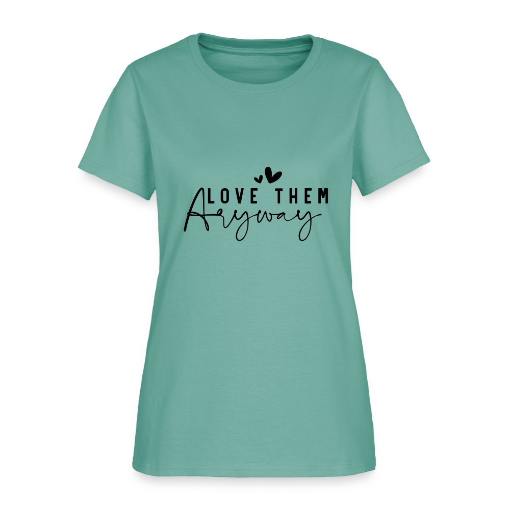 Love - Women's T-Shirt - aquatic