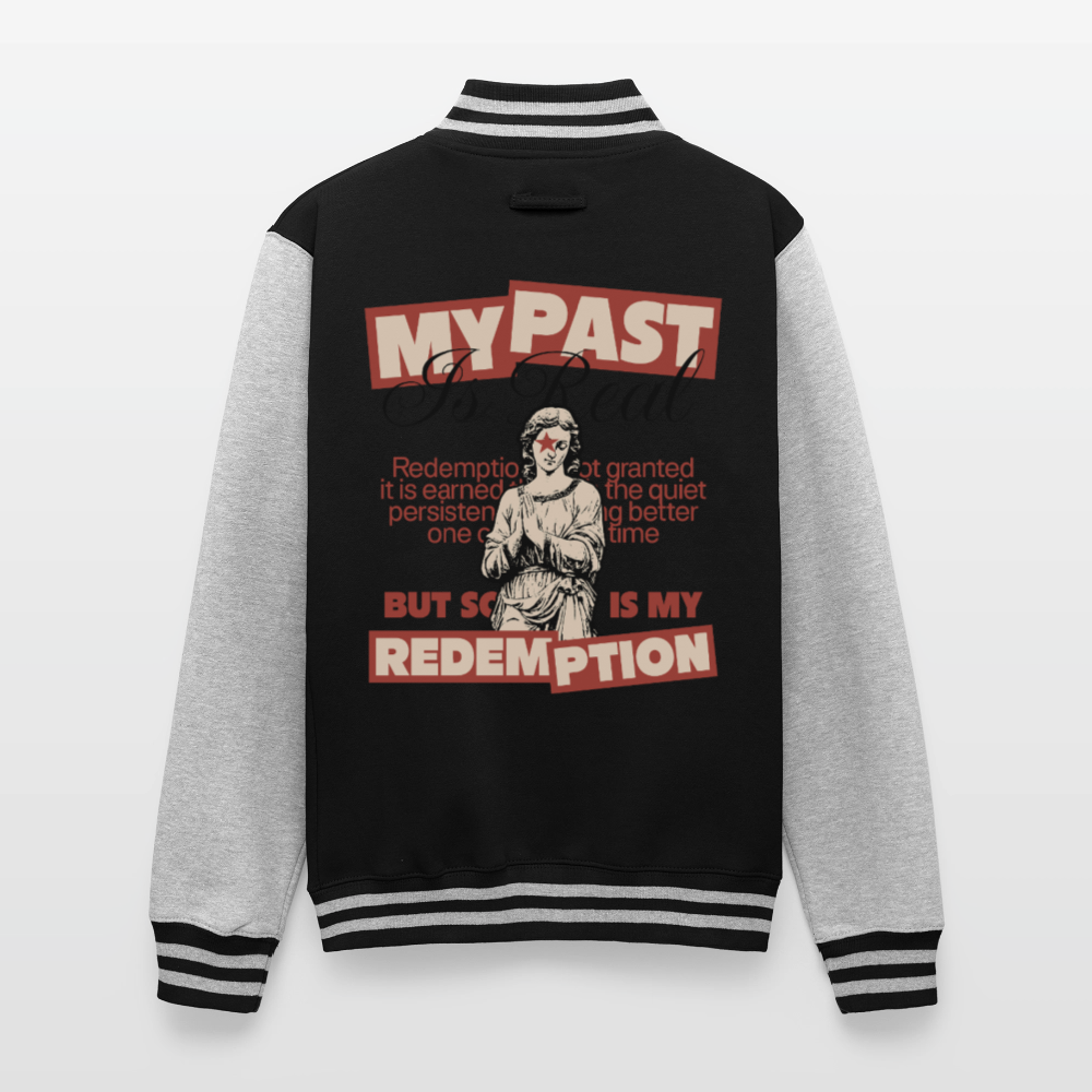 Redemption - Letterman Jacket - black/heather grey