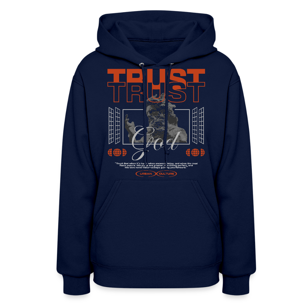 Trust God - Women's Hoodie - navy