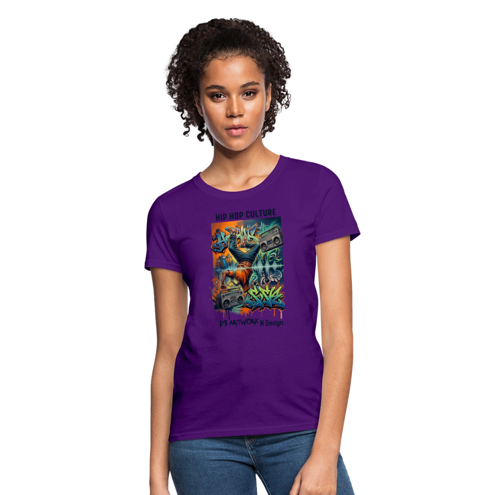 Hip Hop Culture - Women's T-Shirt - purple