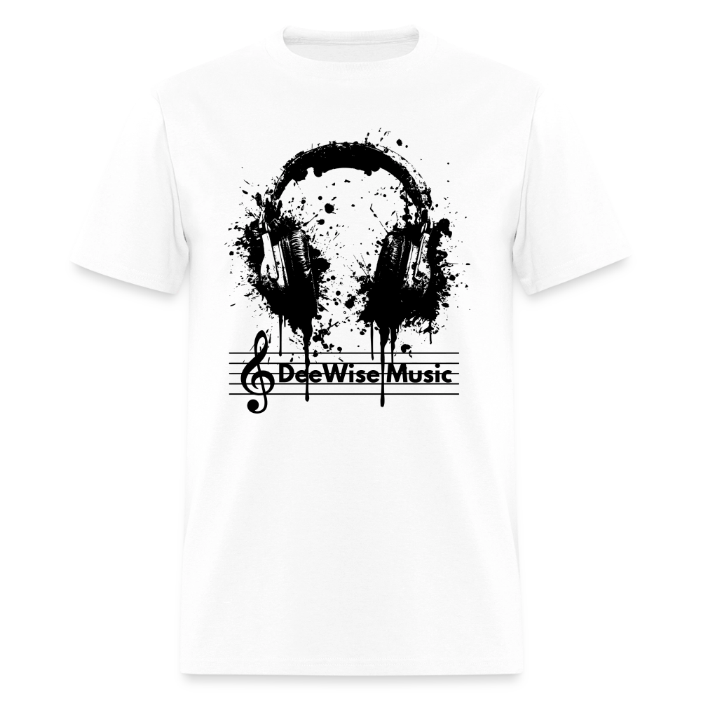 DeeWise Music - Headphones T-Shirt - white