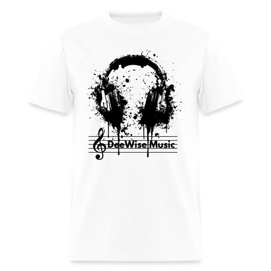 DeeWise Music - Headphones T-Shirt - white
