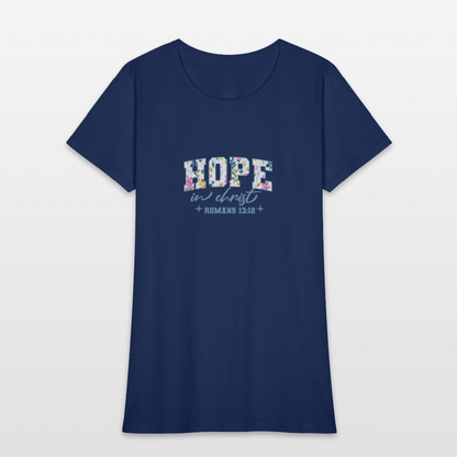 Hop in Christ - Women's T-Shirt -  blue dusk