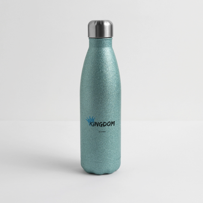 Kingdom Business - Insulated Stainless Steel Water Bottle - turquoise glitter