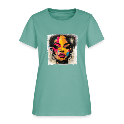 Pop Culture Woman 2- Short Sleeve T-Shirt - aquatic