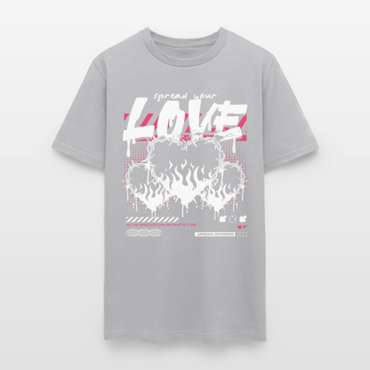 Heart on fire - Men's T-Shirt - rock
