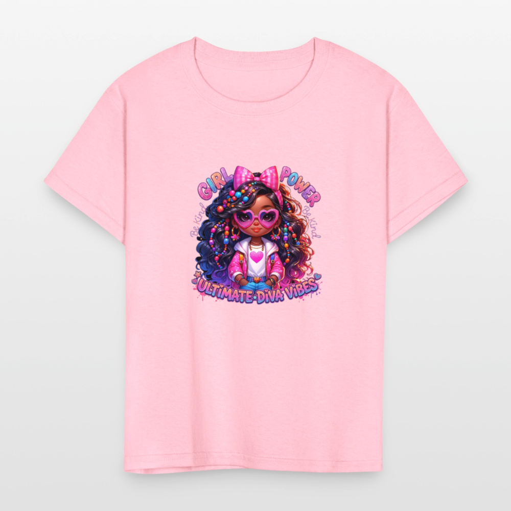 Black Girl Power - Ultimate Diva Kids' T-Shirt - pink