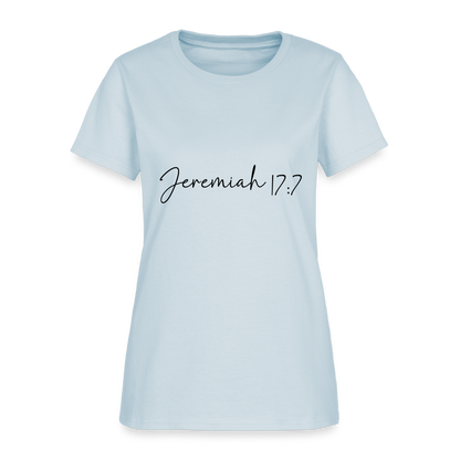 Jeremiah 17:7 - Women's T-Shirt - light blue